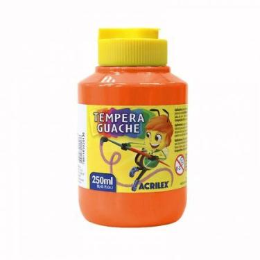Imagem de Tinta guache Laranja 250ml - 517 - Acrilex