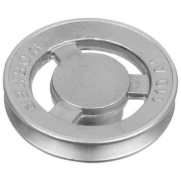 Imagem de Polia A1 de Alumínio com Alto Rendimento e Absorção de Vibrações Cinza Worker 110MM