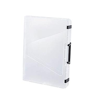 Imagem de de Arquivo Portátil de Plástico Suprimentos Suprimentos Protetor de Papel Protetor de Papel Protetor Organizadores, A4 Grosso Preto, Tamanho real