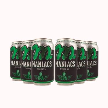 Imagem de Pack 6 cervejas artesenal Maniacs ipa Lata 355ml