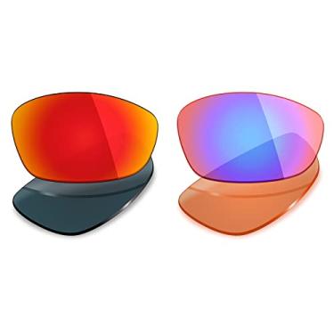 Imagem de 2 pares de lentes polarizadas de substituição da Mryok para óculos de sol Oakley Blender – Opções