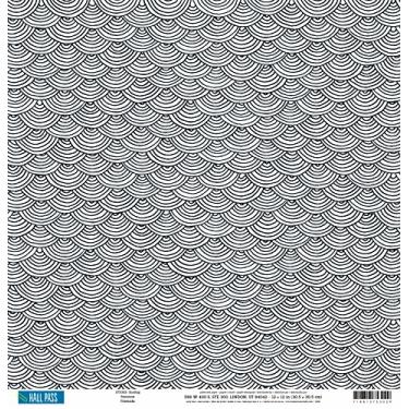 Imagem de American Crafts Hall Pass - Cartolina dupla face para colorir adulto 30,48 cm x 30,48 cm - 25 folhas por pacote, 30,48 cm x 30,48 cm