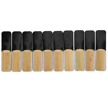 Imagem de 10 Pçs Palheta Saxofone Tenor 1,5 Substituição de Força, Requintados Acessórios para Instrumentos Musicais de 8 x 1,8 cm