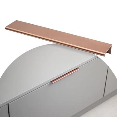 Imagem de Puxador Para Móveis Slim Alumínio 128mm Proteção Antiviral (Cobre Fosco)