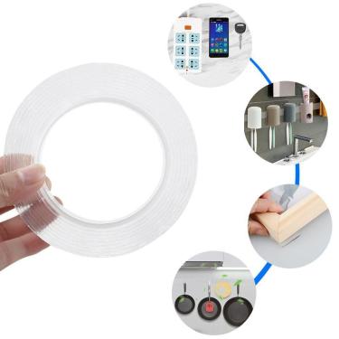Imagem de Fita Adesiva Dupla Face Transparente Nano PU Gel 1 metro Casa