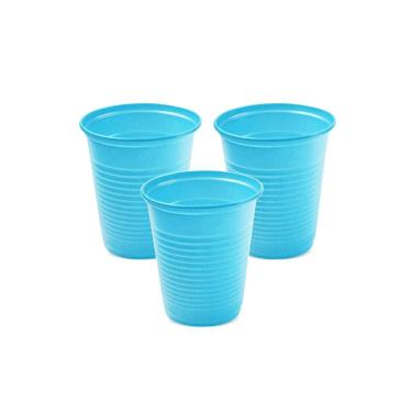 Imagem de Copo de Plástico Descartável 200ml Azul Claro c/ 50un Trik Trik