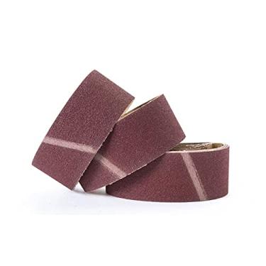 Imagem de 5 pçs 75 * 533mm cinto de lixamento 60-240 grãos faixa abrasiva tela de lixamento cinto pano macio para madeira ferramentas de polimento de metal macio, 60