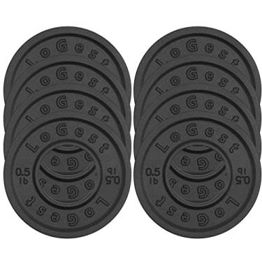 Imagem de Logest Conjunto de placas olímpicas fracionadas de 3,6 a 1,8 kg, placas de peso fracionadas, projetadas para barras olímpicas para treinamento de força e placas de peso olímpicas