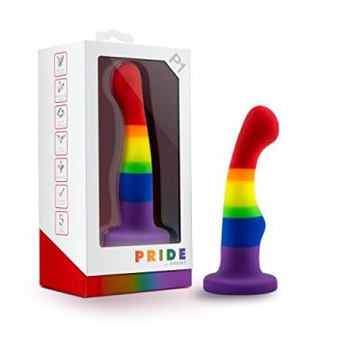 Imagem de Blush Novelties Brinquedos sexuais para adultos - Avant Pride P1 - Silicone purio curado platinado 15,8 cm - Eixo ultrassilk liso de 3,8 cm de largura - Base de ventosa compatível com alça - Mulheres