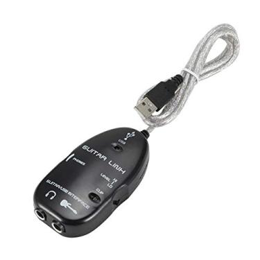 Imagem de Qudai Guitarra ao gravador do conector audio do adaptador do cabo da relação da relação de USB para o PC/computador NC