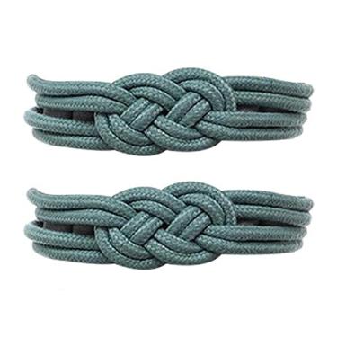 Imagem de 2 peças cortina tieback à prova de ferrugem sem perfuração corda de algodão tecido à mão fivela de cortina para casa, verde, Federação Russa