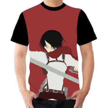 Imagem de Camiseta Camisa Personalizada Mikasa Ackerman Anime Aot 1 - Dias No Es
