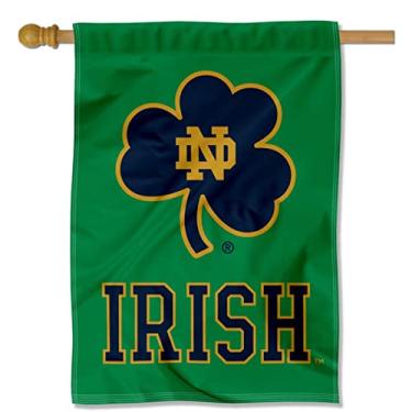 Imagem de WinCraft Fighting Irish Shamrock Top Sleeve Banner Flag