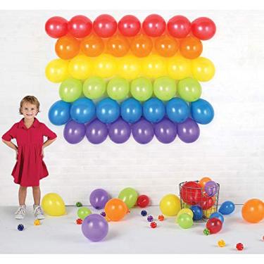 Imagem de Amscan decoration 117869 Primary Plastic Balloon Backdrop Kit Childrens-Party-Supplies, One Size, Multi 11.7" L x 9.4" W x 9.0" H, Multicolor