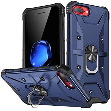 Imagem de Capa para iphone 6/7 / 8 / SE2 / SE3 (2 protetores de tela de vidro temperado), iphone 6/7 / 8 / SE2 / SE3 Case, iphone / 7/8 / SE2 / SE3 Capa (Azul)