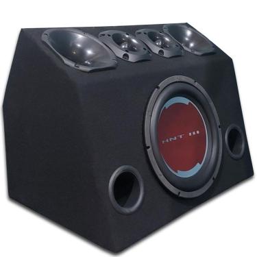 Imagem de Caixa Trio Dutada 600 Rms Hiken 1sub 200rms 2 driver 2tweeter
