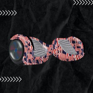 Imagem de Hoverboard Esporte Skate Elétrico Adesivo America - Usa Nº20