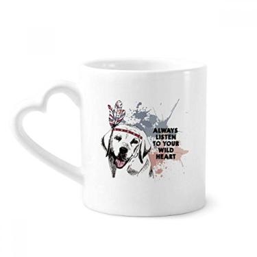 Imagem de Roupas Cachorro Adorável Ilustração Aquarela Caneca Café Cerâmica Copos Copo Coração Vidro