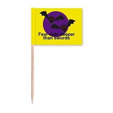 Imagem de Sinalizadores de palito de dente para ferimento de espadas de medo, marcador, decoração de festa