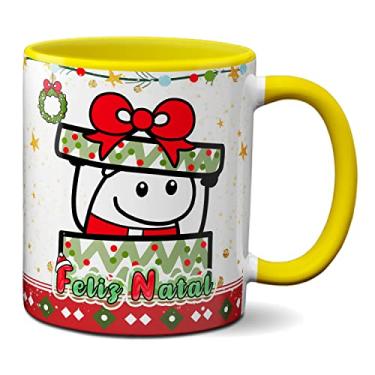 Imagem de Caneca Flork de Natal Meu Presente é Ter Você! Feliz Natal (Amarela)