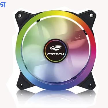 Imagem de Cooler fan F7-L140M 12Cm LED 7 Cores C3Tech