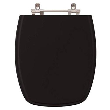 Imagem de Assento Sanitario Poliester Stylus Preto para vaso Celite