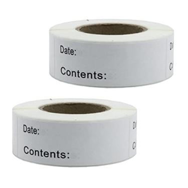 Imagem de 2x / 250Sheet Freezer Geladeira Comida Etiquetas Autocolante Para De