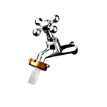 Imagem de Torneira Tanque Jardim Uso Geral Curta Área Externa C/Bico