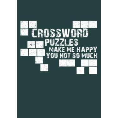 Imagem de Cruciverba Mi rendono felice - Tu, non tanto: Taccuino Organizzatore Sistema di appunti Cornell, 8,27x11,69 Din A4, 108 pagine bianche, copertina morbida opaca