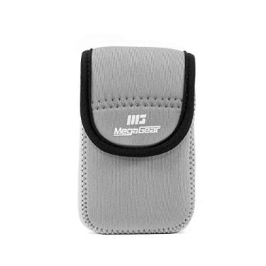 Imagem de MegaGear Capa de câmera de neoprene ultraleve compatível com Nikon Coolpix W300, AW130, Ricoh WG-50, WG-30W, Cinza