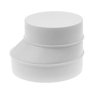 Imagem de Sistema de ventilação 12,7 cm a 10,16 cm Adaptador redutor de dutos Conector de ajuste de tubo redutor de cone para sistemas de ventilação HVAC, tubo de plástico ABS PVC 125 a 100 mm