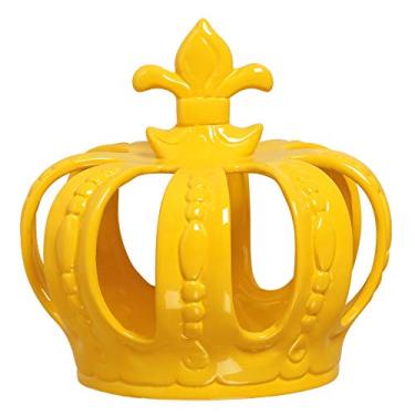 Imagem de Coroa Para Enfeite Grande Ceramicas Pegorin Amarelo No Voltagev