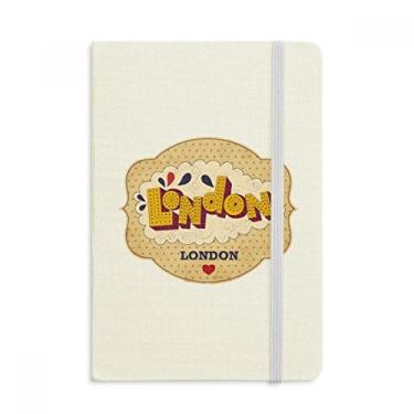 Imagem de Umbrella UK London Stamp British Notebook oficial de tecido capa dura clássico diário diário