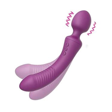 Imagem de Vibradores Varinha Macio Poderoso Duplo Motor Feminino 20 Velocidades Estimulador Ponto G Clitóris Zatla Shop (Roxo)