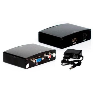 Imagem de Conversor VGA para HDMI com Áudio Entrada RCA - Lotus AD0159C