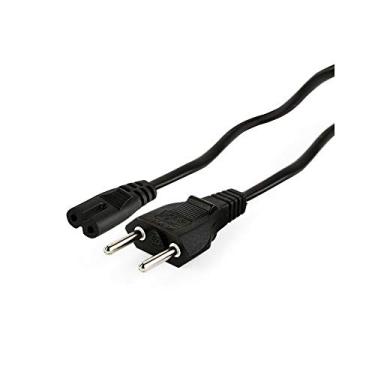 Imagem de Carphone Warehouse Cabo de Força Tipo N 1,5 Metros Preto 2 Pinos 250V AC 10A Bipolar 180 Compatível com Gravadores, Rádios, Fontes de Máquina Fotográfica, PCs
