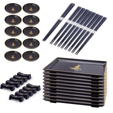 Kit Jogo Jantar Japonês Oriental Completo 4 Pessoas 25 Peças em Promoção na  Americanas