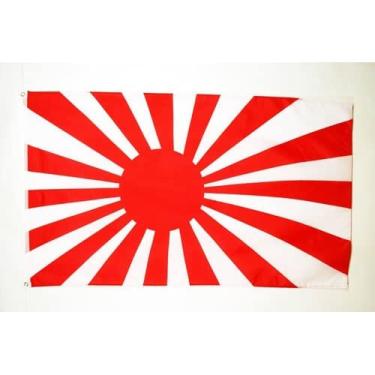 Imagem de AZ FLAG - Bandeira da Primeira Guerra Mundial do Japão - Grande 1,5 x 8 pés - Faixa grande japonesa imperial de poliéster 100D com dois ilhós de metal - Resistente ao desbotamento - Cores vivas - 1,5
