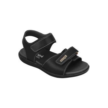 Imagem de Sandália Infantil Masculina Ortopé Autêntica Basic Preta