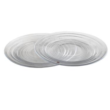 Imagem de Jogo 2 Pratos Transparente Em Vidro 28cm Aino Aalto Iittala