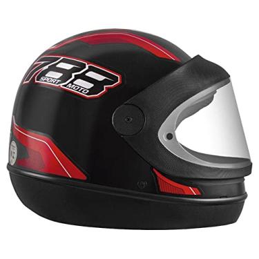 Imagem de CAPACETE FECHADO PRO TORK NEW SPORT MOTO PRETO - VERMELHO TAM. 58
