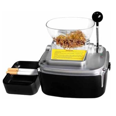Imagem de Rolo de tabaco elétrico, máquina automática de enrolar cigarros com slot de armazenamento, economia de tempo e durável, tubo de tabaco de aço inoxidável e descarga uniforme, para presente ao pai, ma