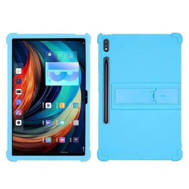 Imagem de QYiiD Capa para Lenovo Tab P12 Pro 12,6" TB-Q706F, capa protetora de silicone leve à prova de choque macia à prova de choque para tablet Lenovo Xiaoxin Pad Pro 12.6, azul claro