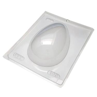Imagem de 3 Formas de ovo de pascoa 500g liso simples Chocolate bwb 143