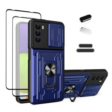 Imagem de ymxdmd Capa carteira para Motorola Moto G52 de 6,6 polegadas, compartimento para carteira de motorista para cartão de crédito, porta deslizante esconde design portátil, capa híbrida de camada dupla