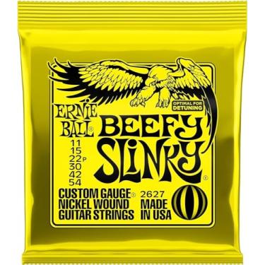 Imagem de Ernie Ball Beefy Slinky Nickel Wound Electric Guitar Strings - 11-54 Gauge
