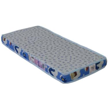 Imagem de Colchão  Berço Ortobom D 18 Baby 10X 130X 70 cm Azul