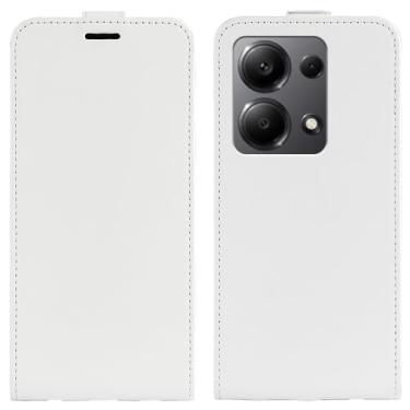 Imagem de Capa de telefone para Xiaomi Redmi Note 13 Pro 4G, capa fina vertical flip fólio capa protetora de couro PU capa protetora com fecho magnético com slot para cartão para Xiaomi Poco M6 Pro 4G capa de