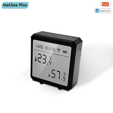 Imagem de Tuya wifi sensor de umidade temperatura higrômetro indoor termômetro monitor com display lcd