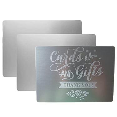 Imagem de Folhas de metal para gravação com o fabricante, Explore Air 2, Silhouette Cameo 4, Brother Scan and Cut Zoom Precision Engraving Tool Tip Engraving Gravador; Folhas de alumínio anodizado em branco para artesanato – Pacote com 3